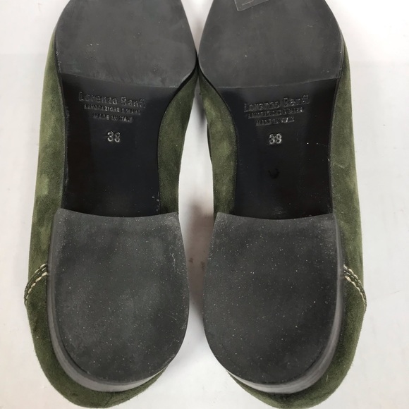 Lorenzo Banfi green suede stitched loafers - Picture 6 of 8